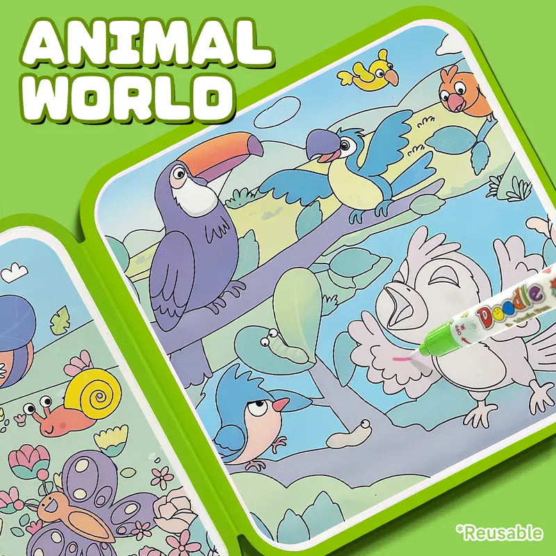 Water paint draw book for kids