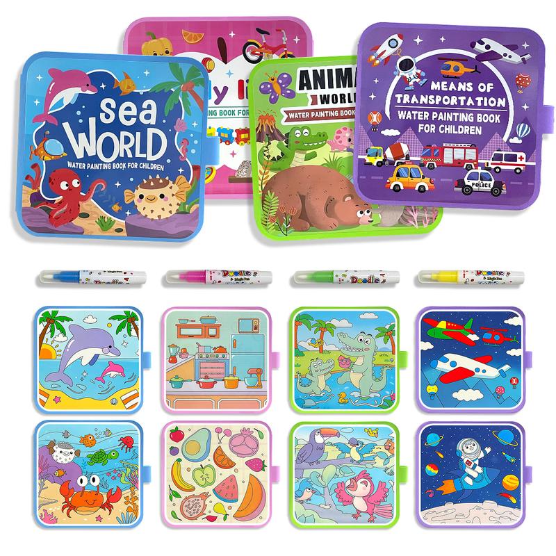 Water paint draw book for kids